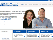 Tablet Screenshot of deerfieldbeachchiropractor.com